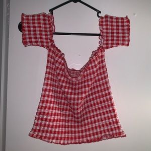 off shoulder crop top . new